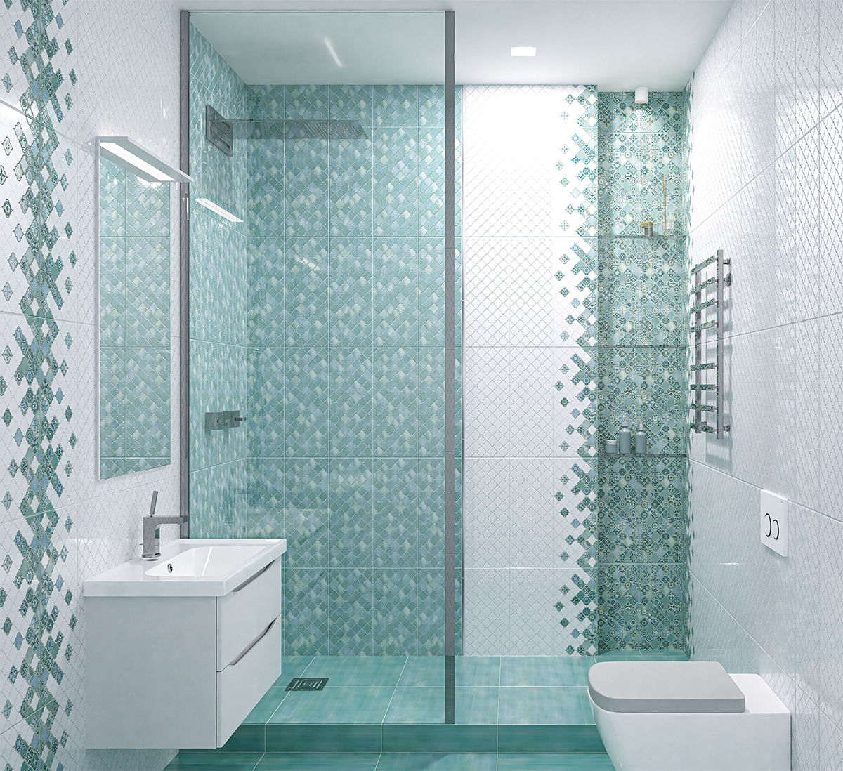 На стену Calypso White 20.1x50.5 - фото 4