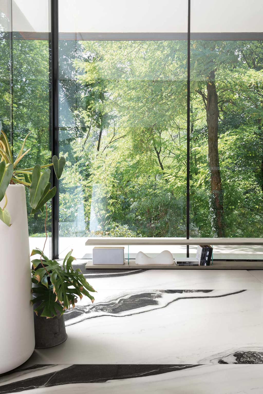 751180  На пол B and W Marble Black Naturale Ret 6mm 60x120 - фото 8