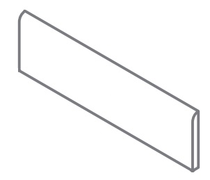 610130005274 Плинтус Metropolis Absolut Silver 80x7.2 Battiscopa Натуральный И Реттифицированный