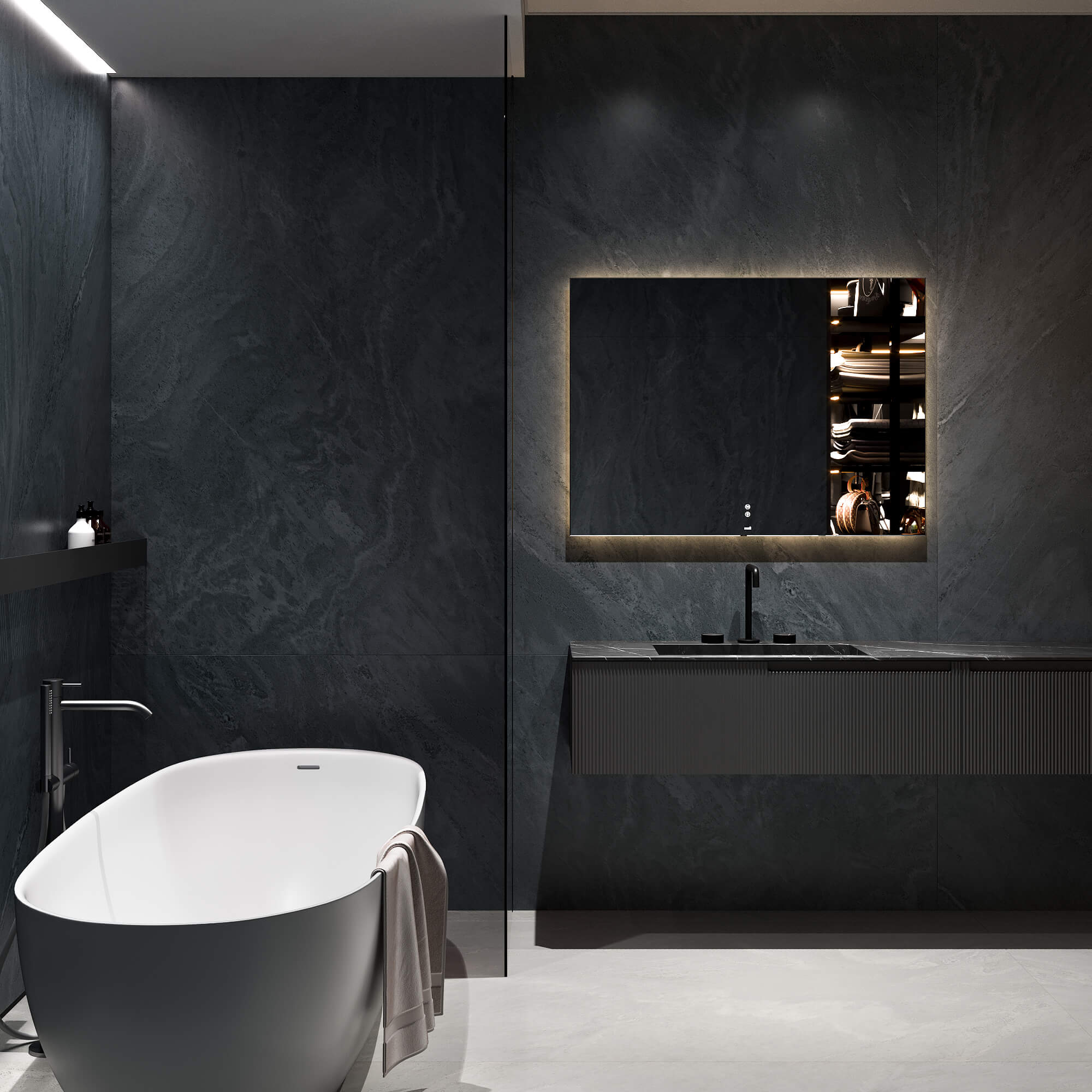 1093 На пол 1XL Slate Nero Mate 180x120 - фото 35