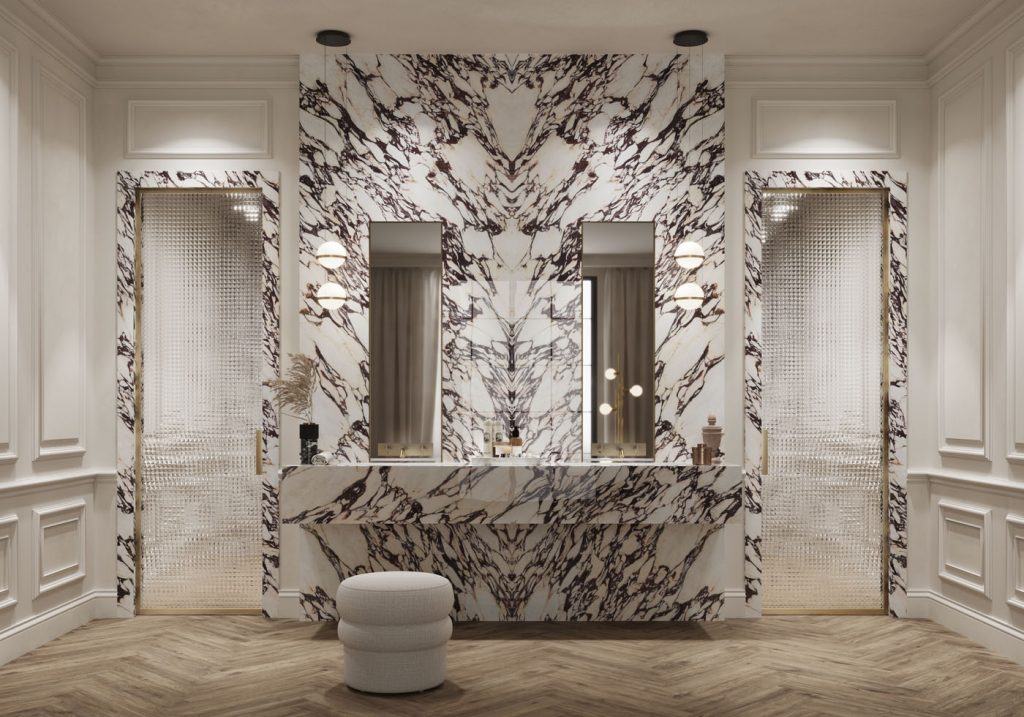 101769 На пол Marble MB22 Calacatta Viola Lev 12mm 162x324 - фото 34