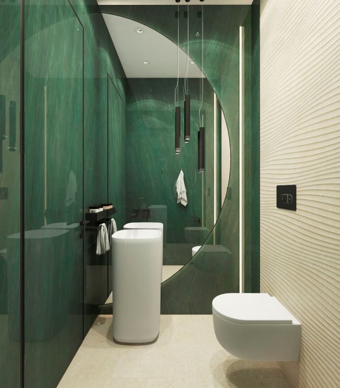 MN691CP321606 На пол Royal Emerald Polished 6mm 160x320 - фото 4