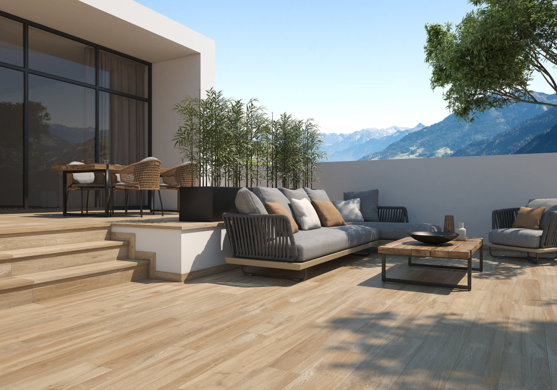 970466 Ступень Rodeno Peldano Redondo 120 Roble Liso 33x120 - фото 3