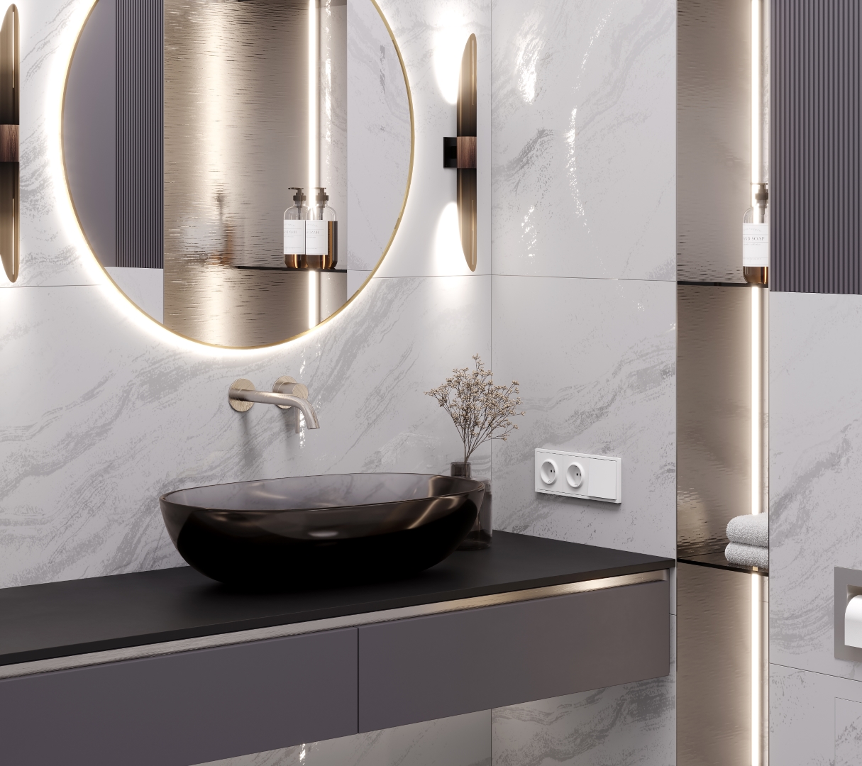 LP6012G0571R  На пол Solo Argento серый глянцевые чернила 59.5х119.1 - фото 11