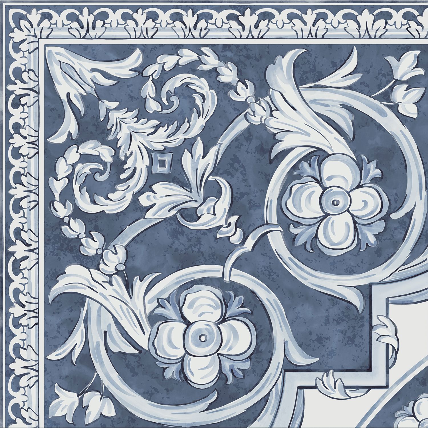 HGD/A509/SG9174 Декор Алмаш Угол Cиний