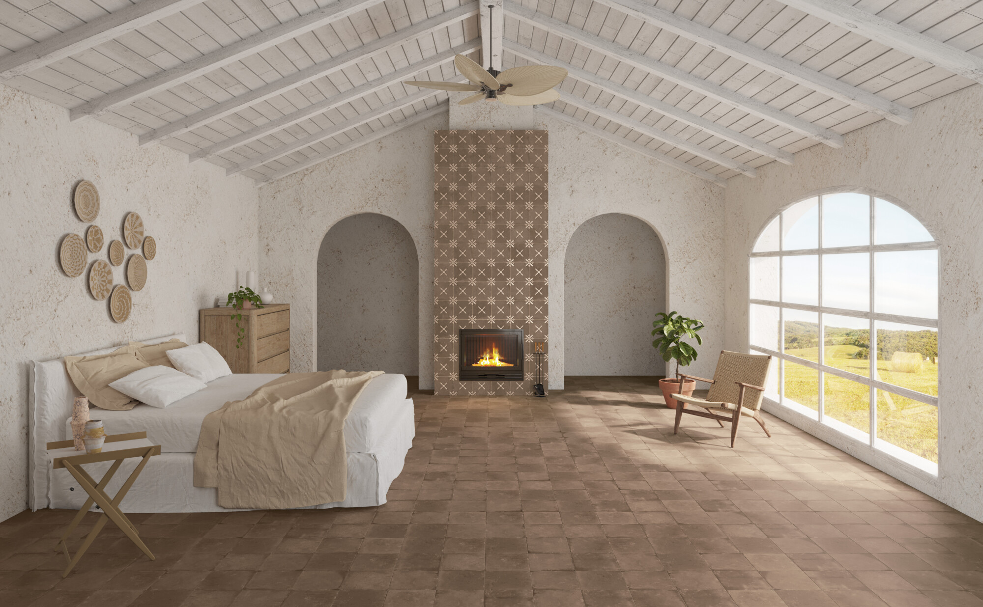 40457 На пол Pangea Chocolate Flower LT 22.3x22.3 - фото 15