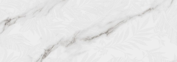 00-00003853 Настенная Carrara Leaves white matt