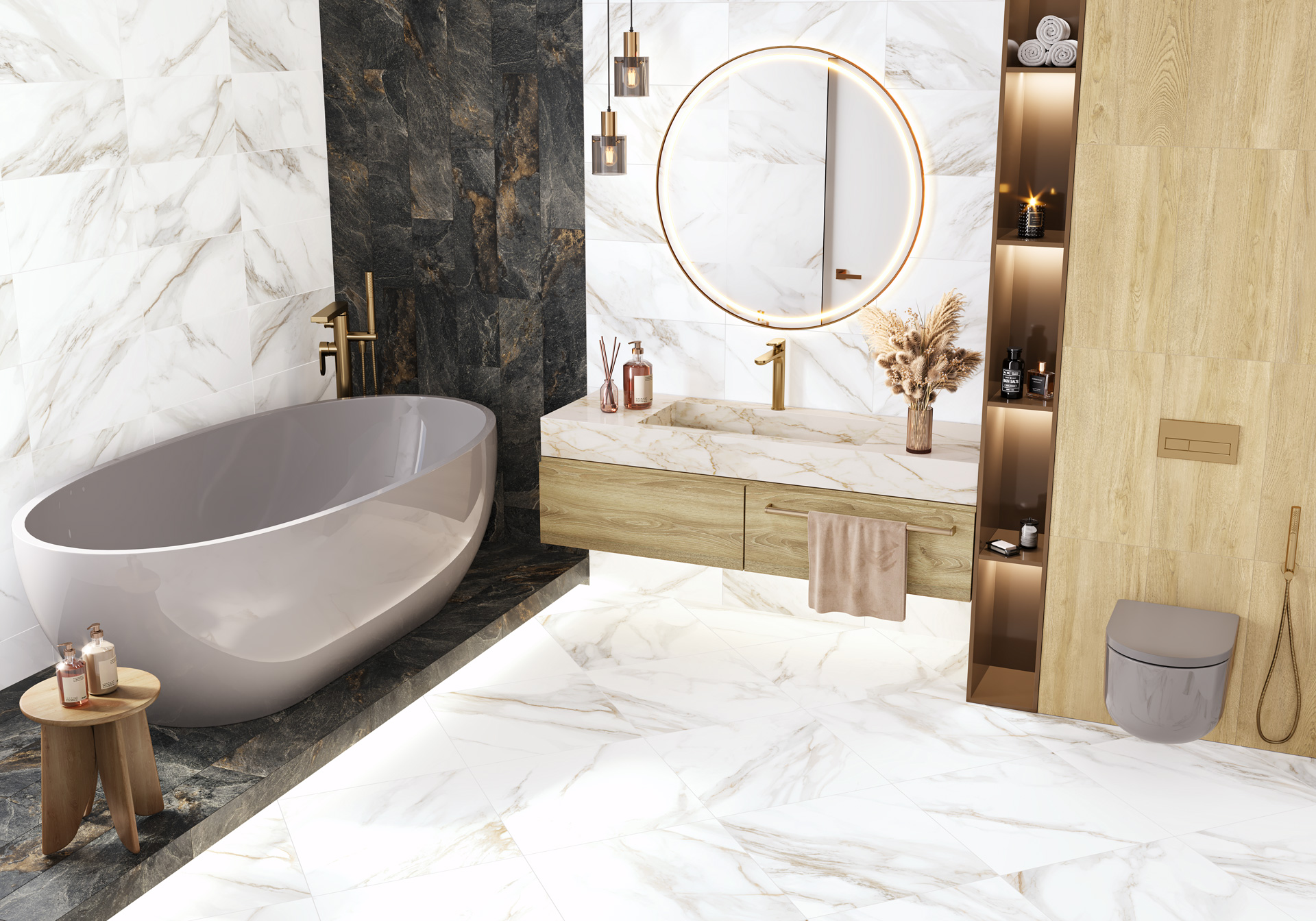 D120248M На пол Walnut Dark матовый 600x1200x9.5 - фото 14