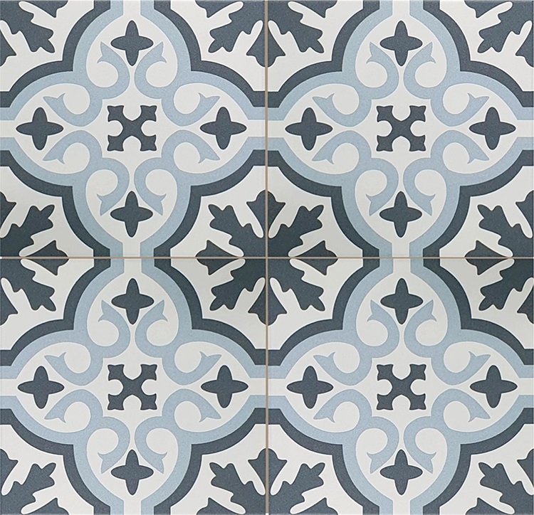 DY44VN0041 На пол Venice Sky Blue Black Pre-Cut