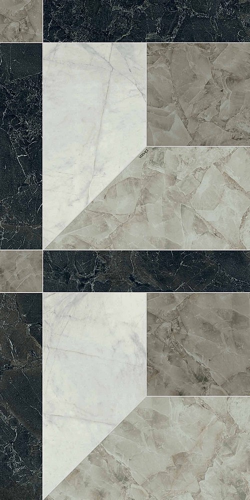 PF60014092 Декор Tarsia Prospect Nero Deco Lux 3D Rett 60x120