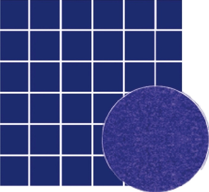 80067 На пол Porcelain Mosaic Cobalt Antislip 5x5 30x30 - фото 2