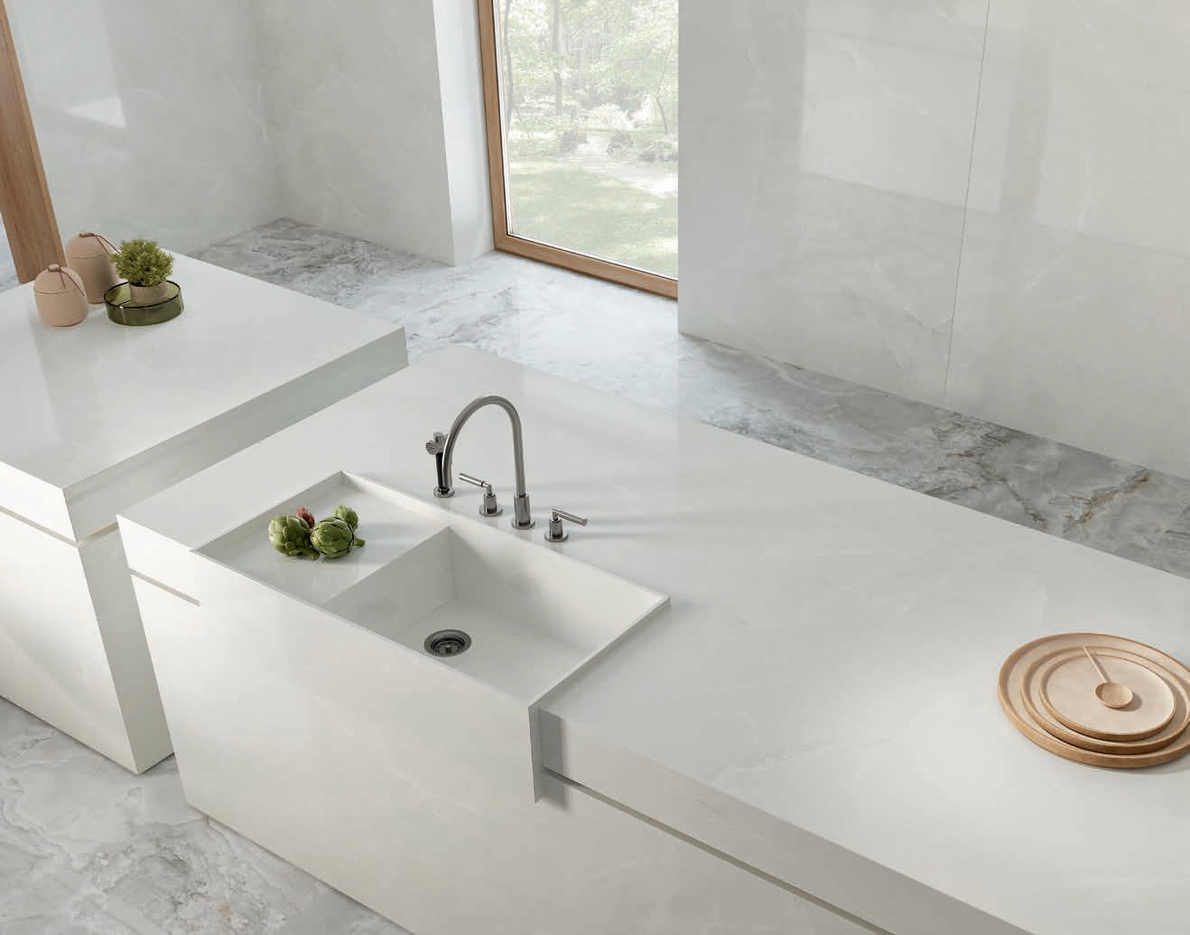 На пол Scarlet P.E. Soft Grey Pul. Rect 100x100 - фото 4