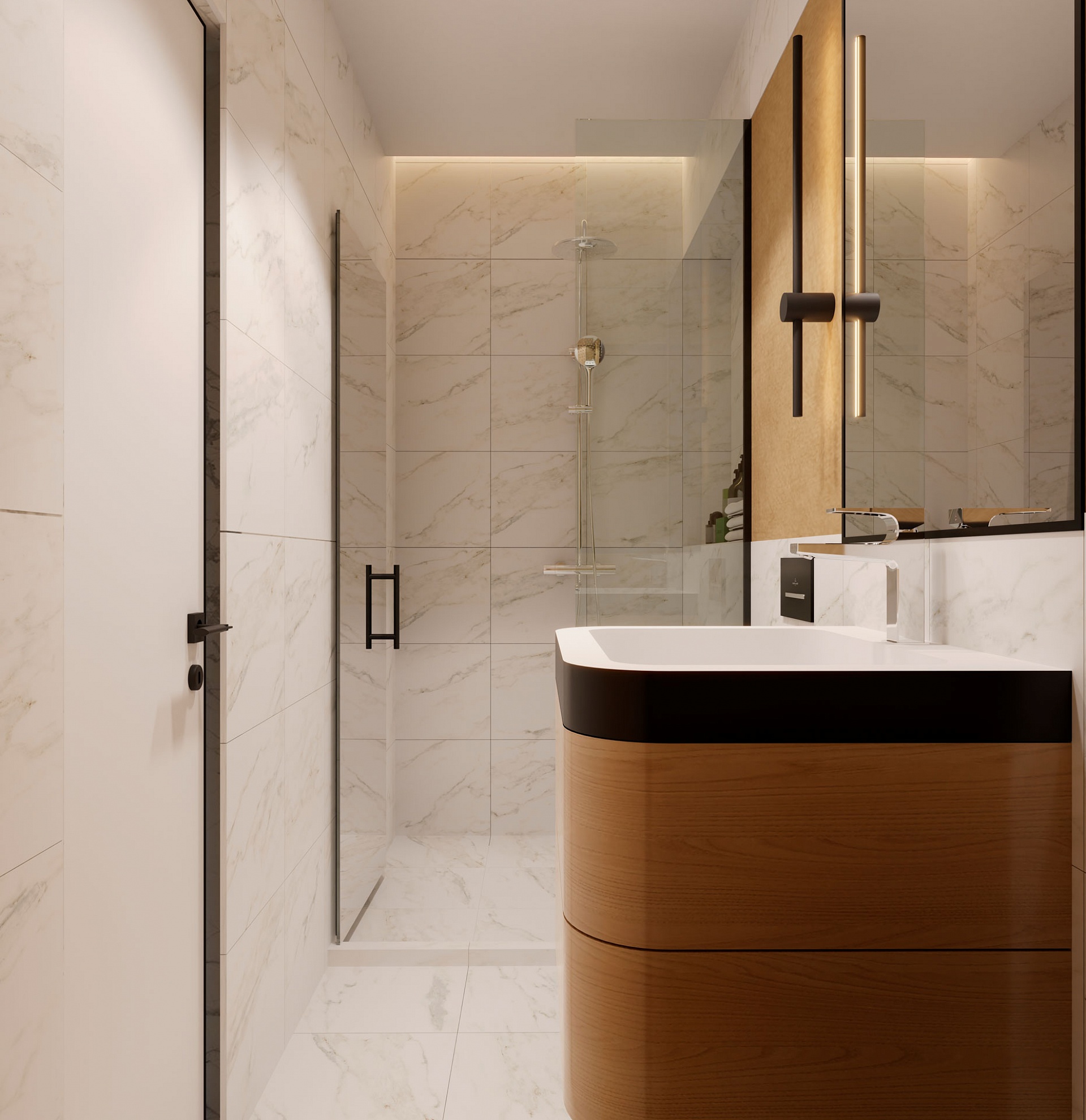 На пол Калькутта Белый 32.7x32.7 - фото 3