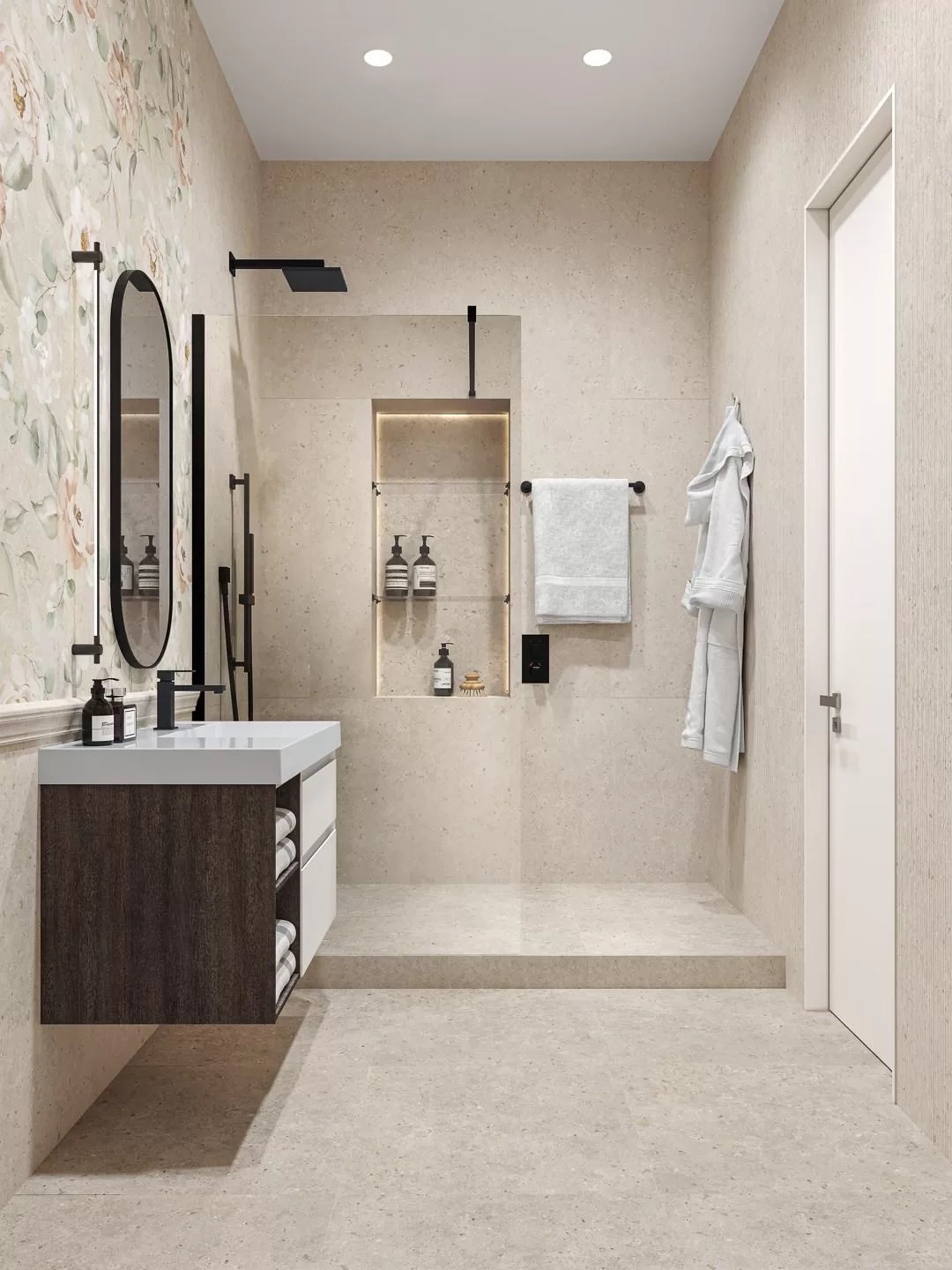 T036/SG6538 На пол Риккарди Мозаичный Бежевый Матовый 46.8x9.8 - фото 10