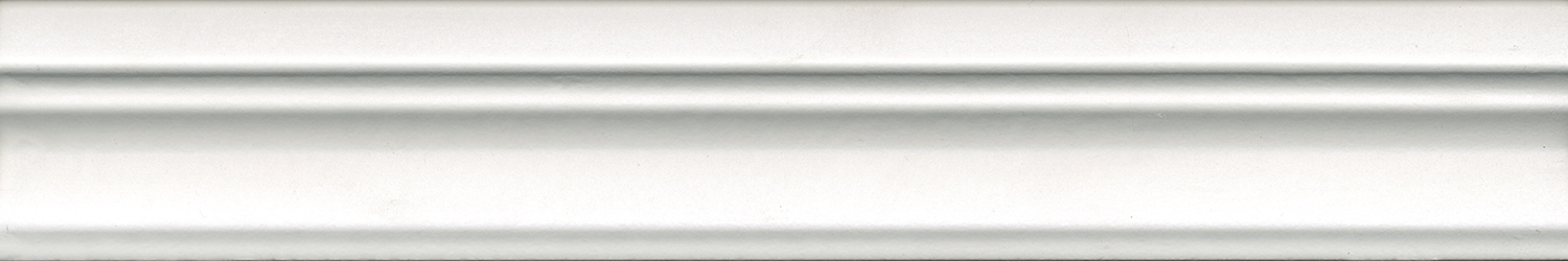 BLC025R Бордюр Онда Багет Белый Матовый Обрезной