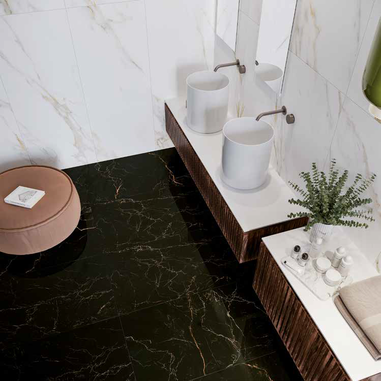 На пол Aurea Calacatta Lev.Oro Rett 60x120 - фото 10