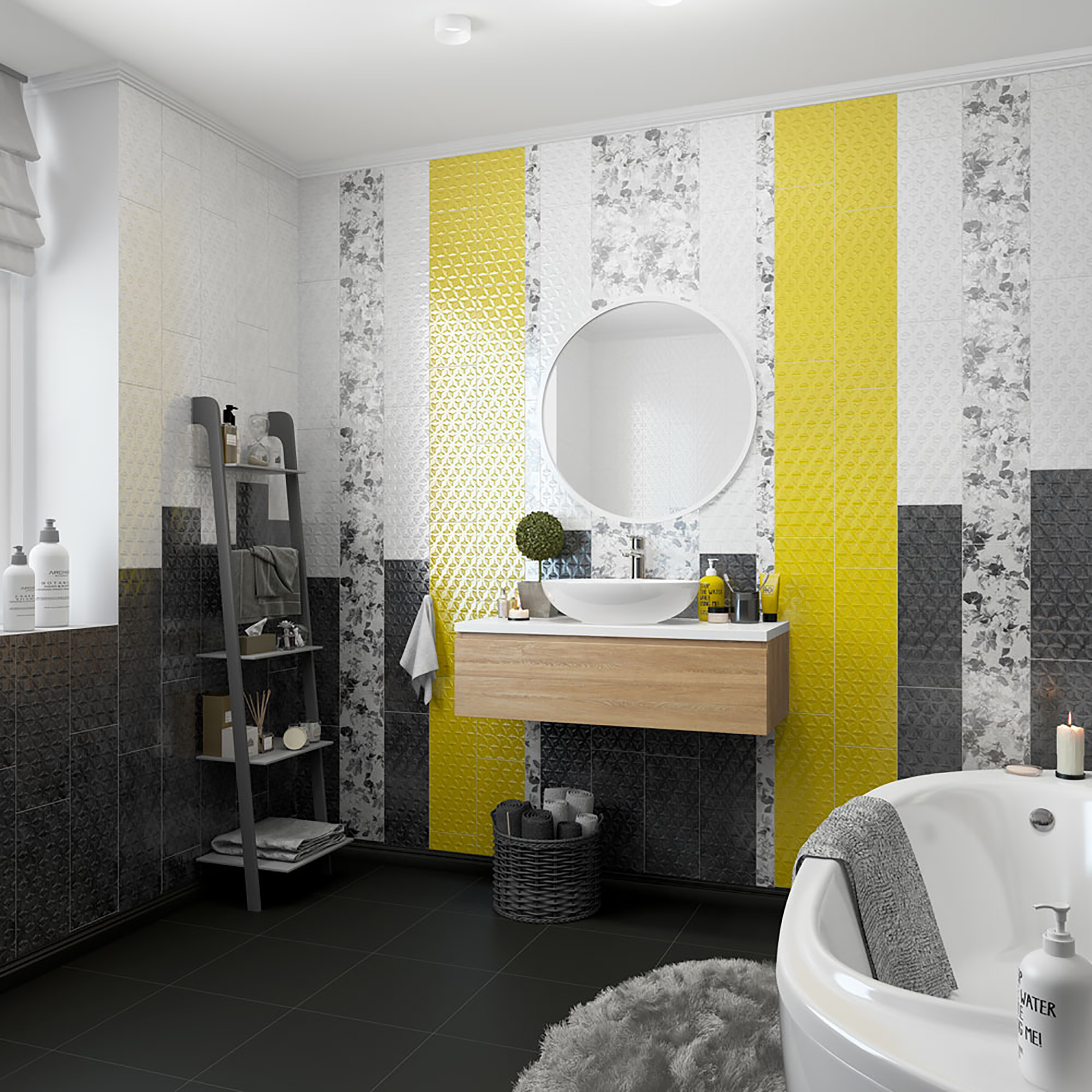 TWU11ROX808 На стену Roxi Желтая Рельефная - фото 3