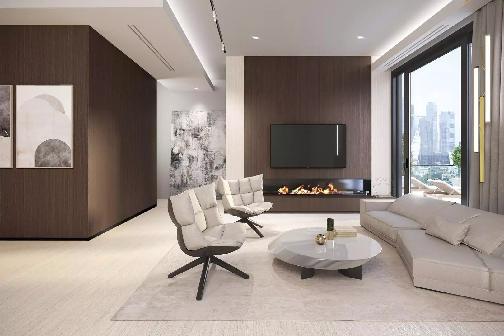 SG072302R6 На стену Noce/Ноче Уолнат коричневый лаппатированный обрезной 119.5x320х6 - фото 4