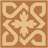 Декоративная вставка Метлахская плитка 070E007D301 ENC 07 Cognac (Red) 7x7