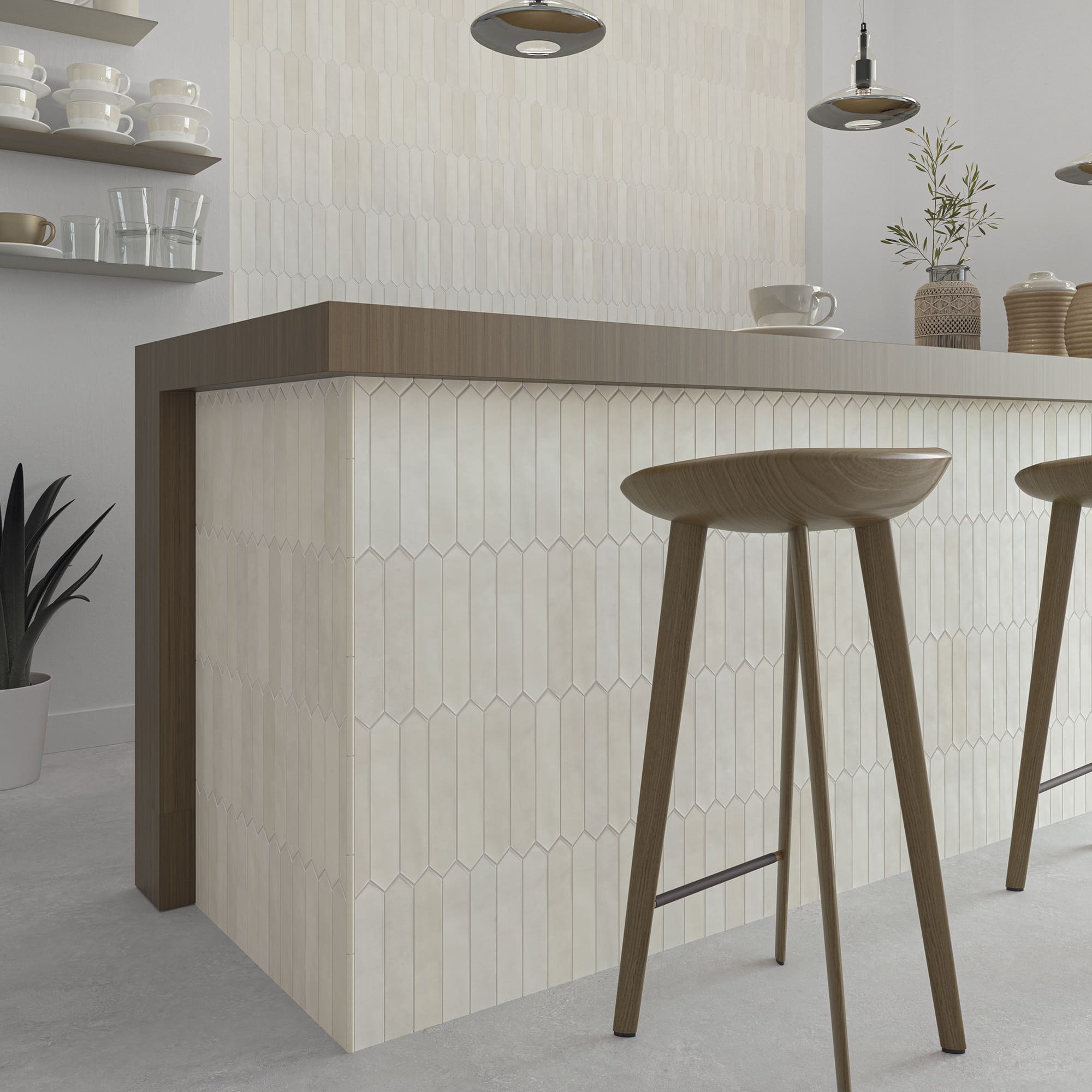130063 На стену Spark Picket Ivory Glossy 4.3x24.3 - фото 6