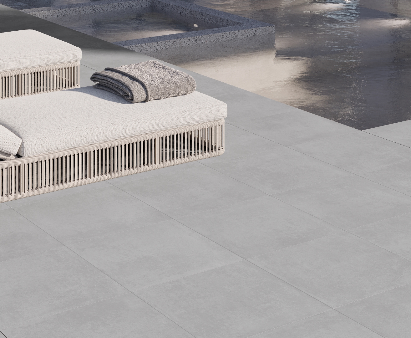 На пол Betonica Grey PRO Тёмно-серый матовый R12Soft 60х60 - фото 16