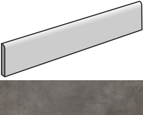 610130004209 Плинтус Millennium Блэк 7.2x80 Натуральный и Реттифицированный Battiscopa