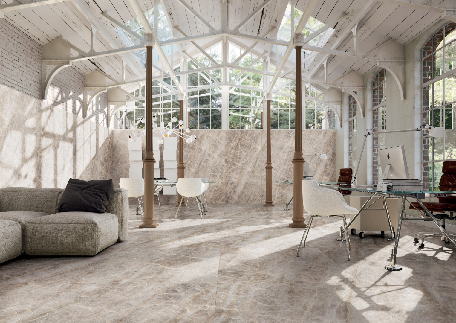 784547 На пол Iconic Life Opal Yamuna Glossy 80x80 - фото 16