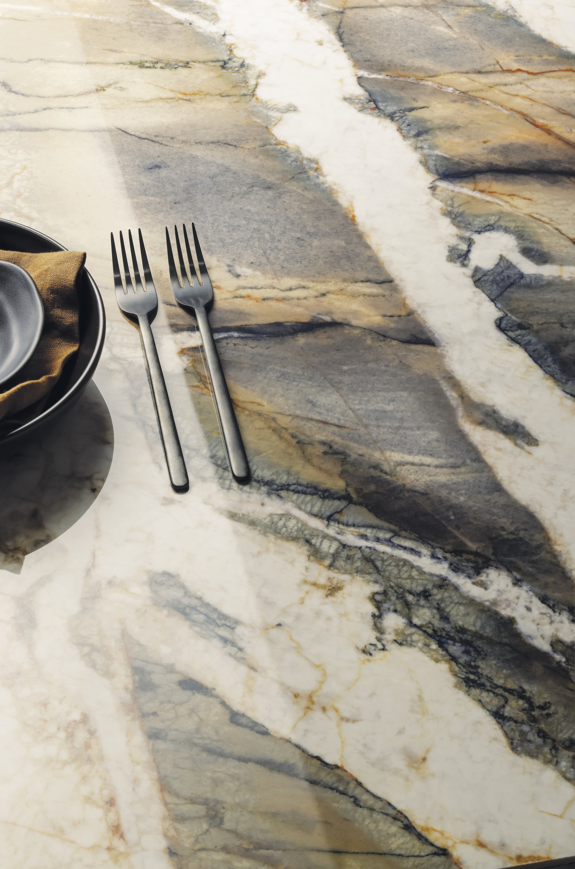 L175562MF6  На пол Marmi Maxfine Brazilian Blue Lucidato 6mm 75x150 - фото 6