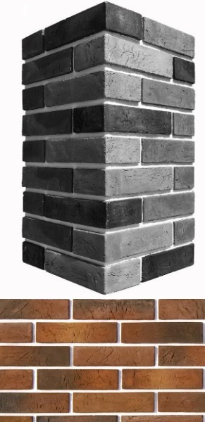 353-75 На стену Терамо Брик Коричневый 20.5x5.5