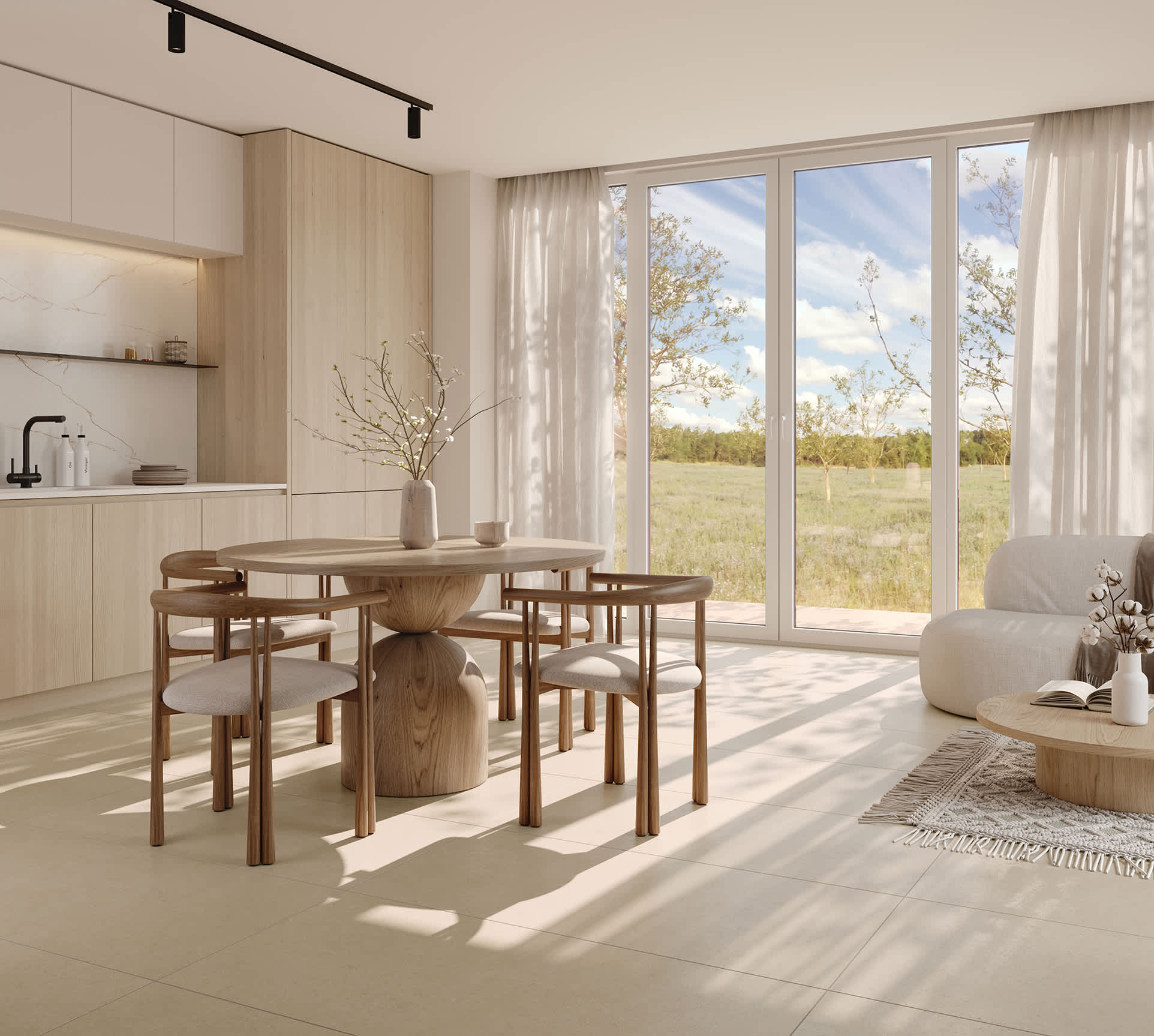 6461-0420 На пол Полдень / Polden Кремовый 60х60 - фото 17