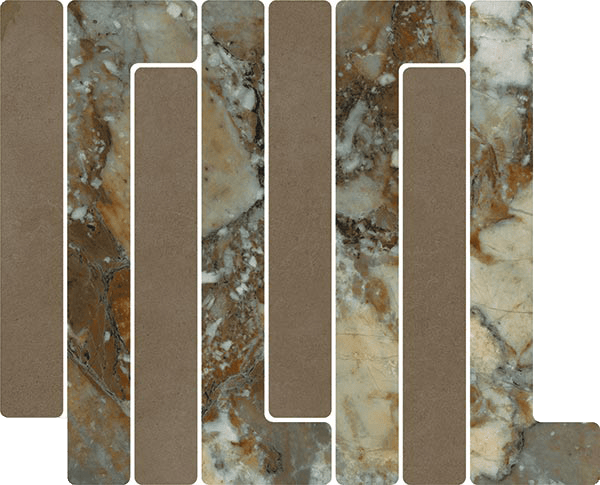 41W9 Декор Tandem Mosaico Trellick Tassili Mokka 30x24.2