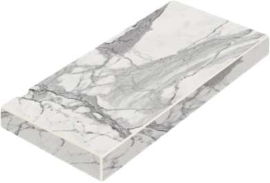 620070001436 Ступень Charme Evo Floor Project Статуарио 80 Угловая Левая Натуральная