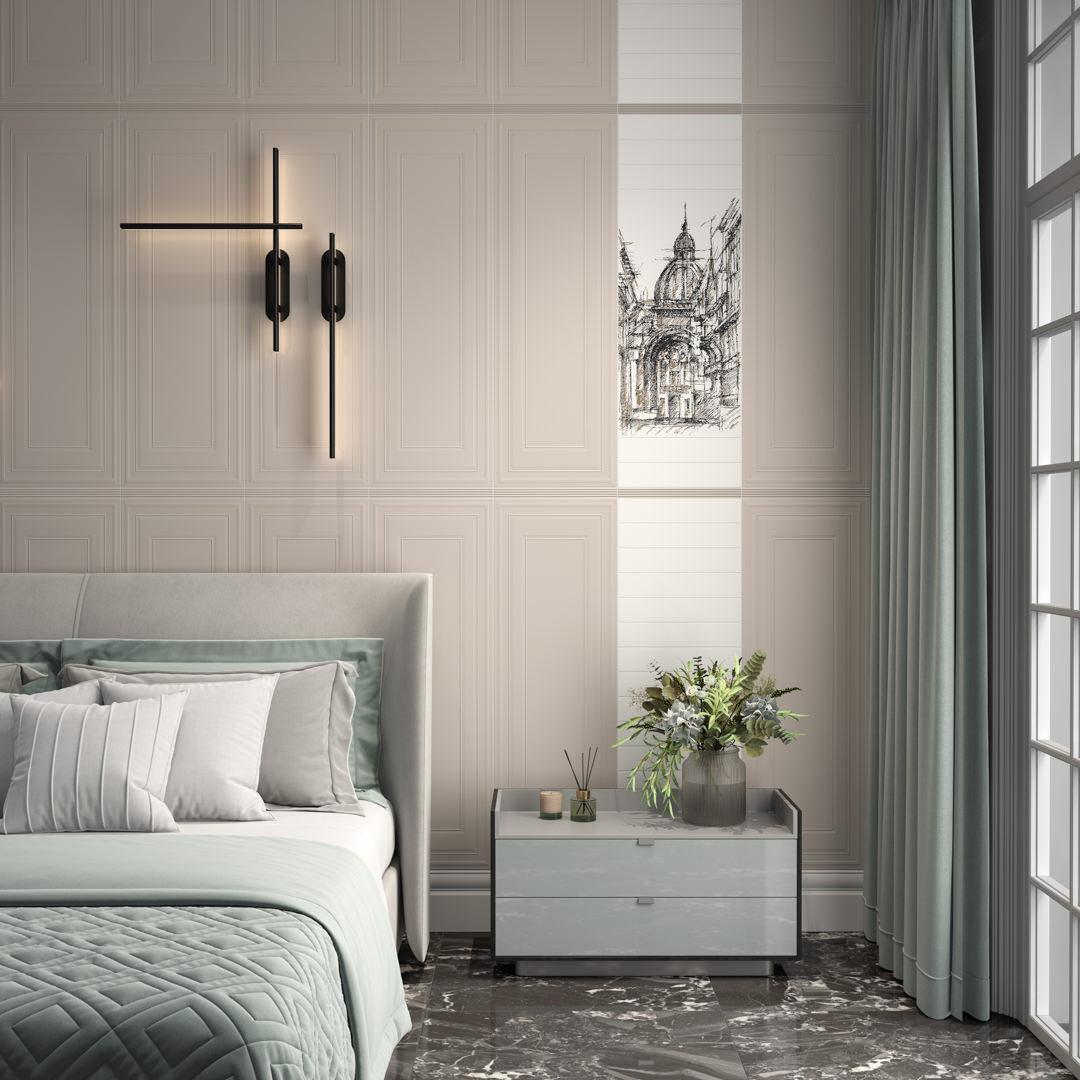 OS/A363/48018R Декор Беллони Белый матовый структура обрезной 40x80 - фото 3