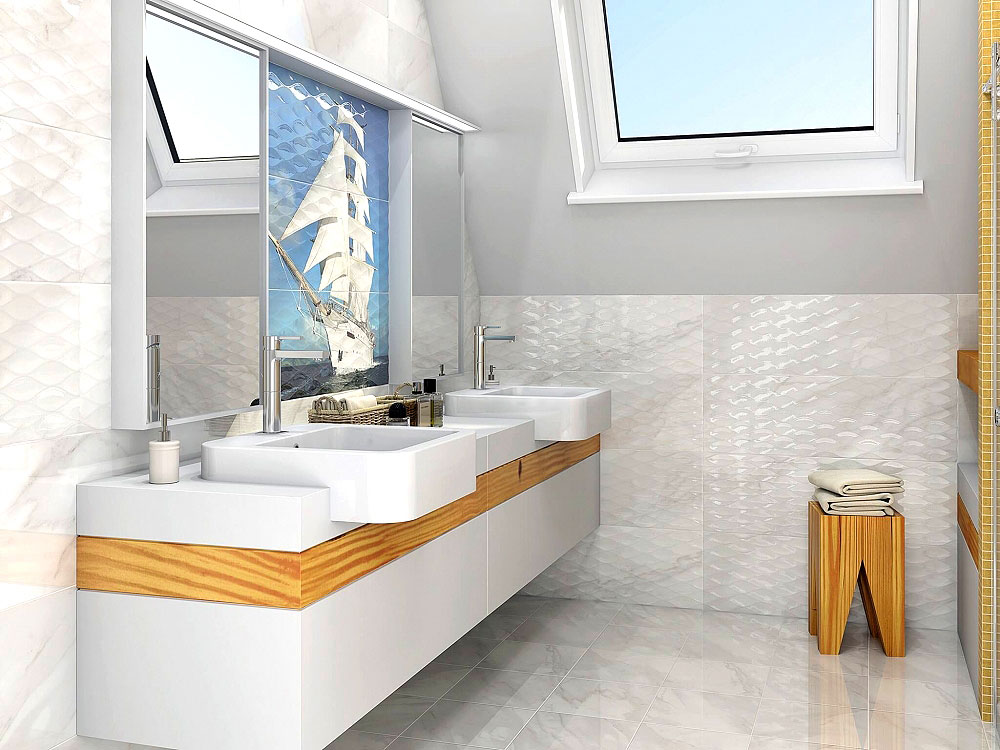 13026R На стену Майори Белый структура обрезной - фото 2