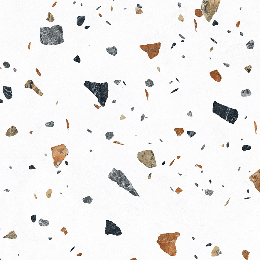 На пол Terazzo Bianco Цветной матовый карвинг 60х60 - фото 14