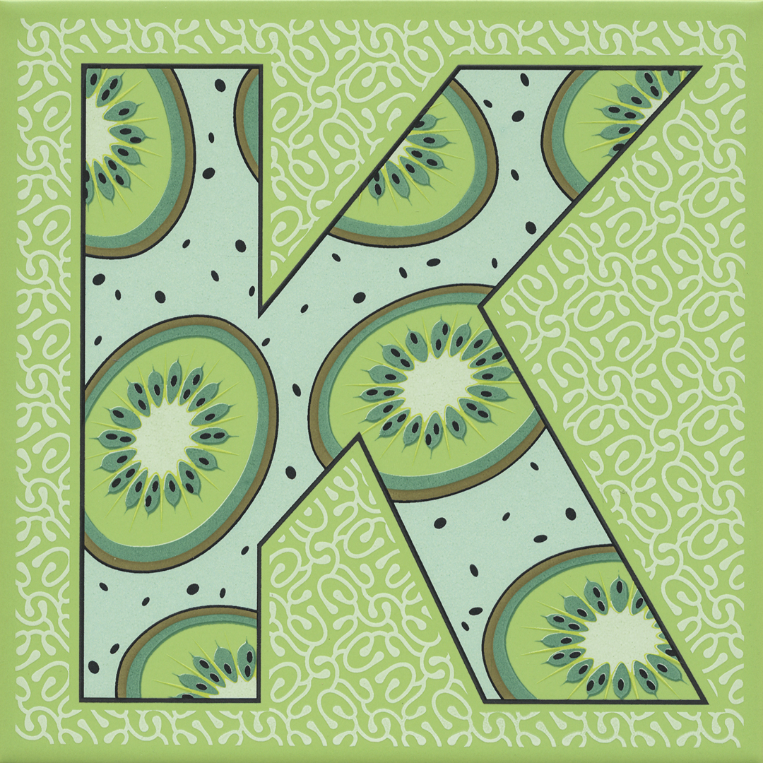 HGD/A548/5111 Декор Сад-огород Киви Матовый