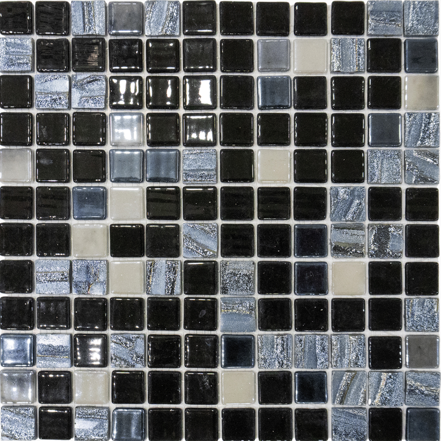 На стену Astra Black Mix (на сетке) 31.7x31.7