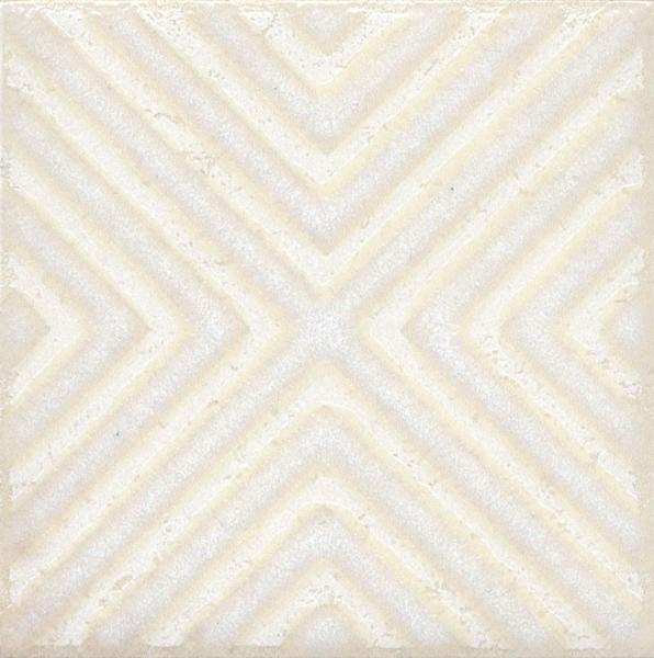 STG/B403/1266H Декоративная вставка Амальфи B403 Орнамент белый 9.8x9.8