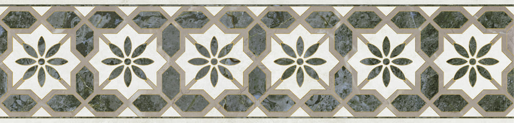 VT/A576/11000R Бордюр Серенада 6 Глянцевый Обрезной 30x7.2 - фото 4