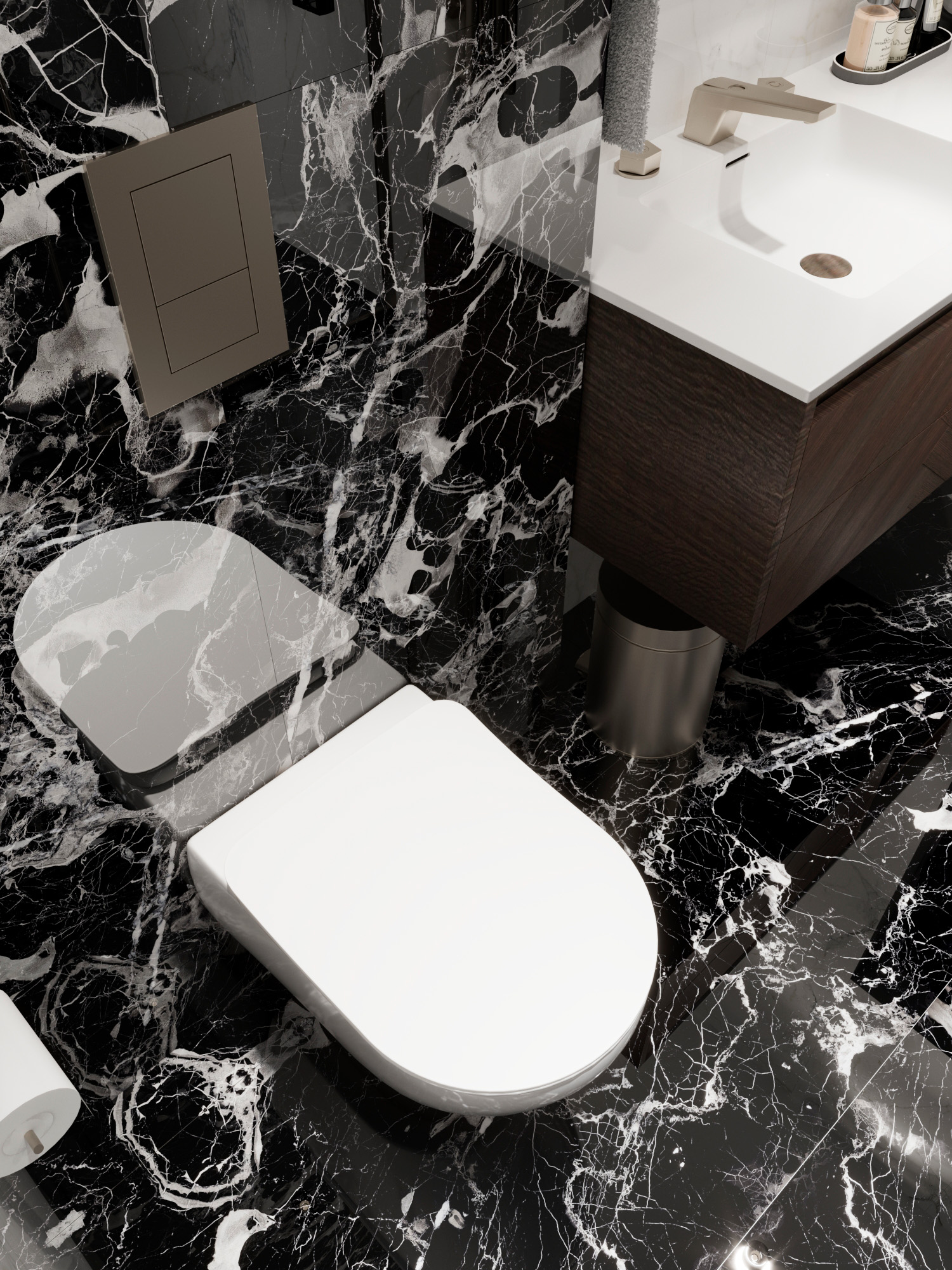 HG2001-A На пол Elegant Nero High Gloss 60x120 - фото 9