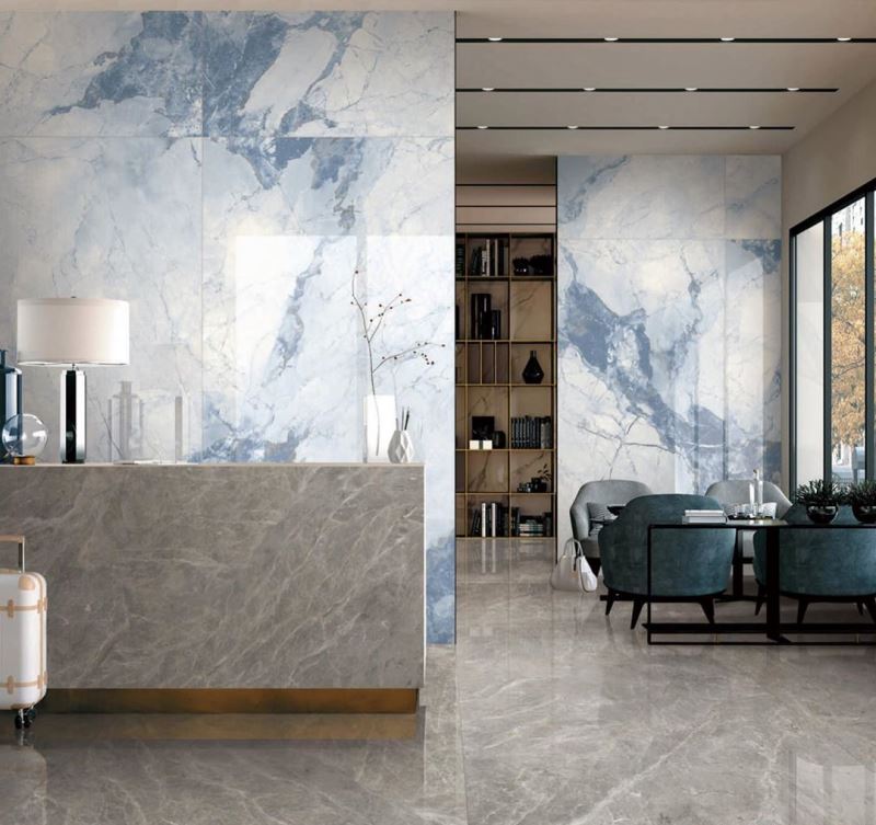 На пол Monalisa Porcelain Thin 5.5 Calacatta POL 120x60 - фото 8