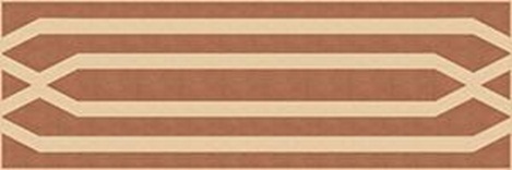 Бордюр Метлахская плитка 155E037F201 ENC37 Ivory (Red) 5x15