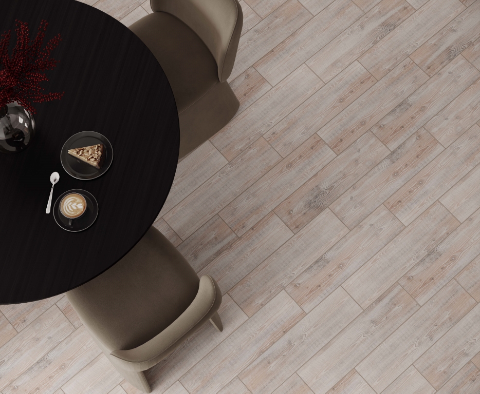 На пол Lucie Светло-бежевый 59.4x14.7 - фото 15