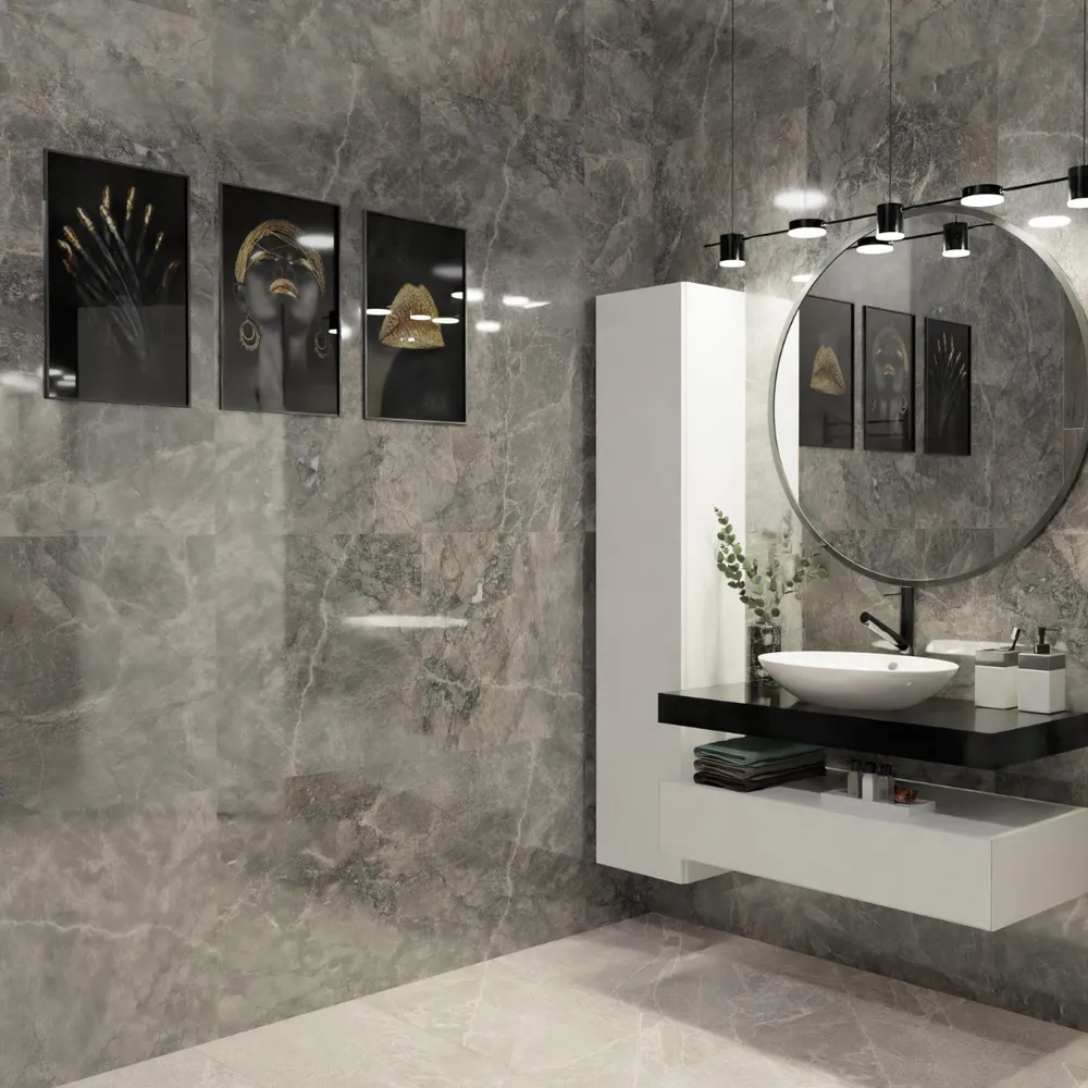 На пол Grigio Nuovalato Глянцевый 60x60 - фото 10