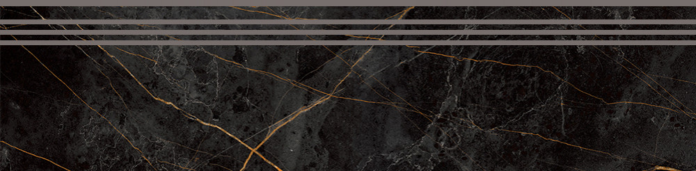 Ступень Идальго Граните Сандра Black / Черно-оливковый LR насечки 1200х300