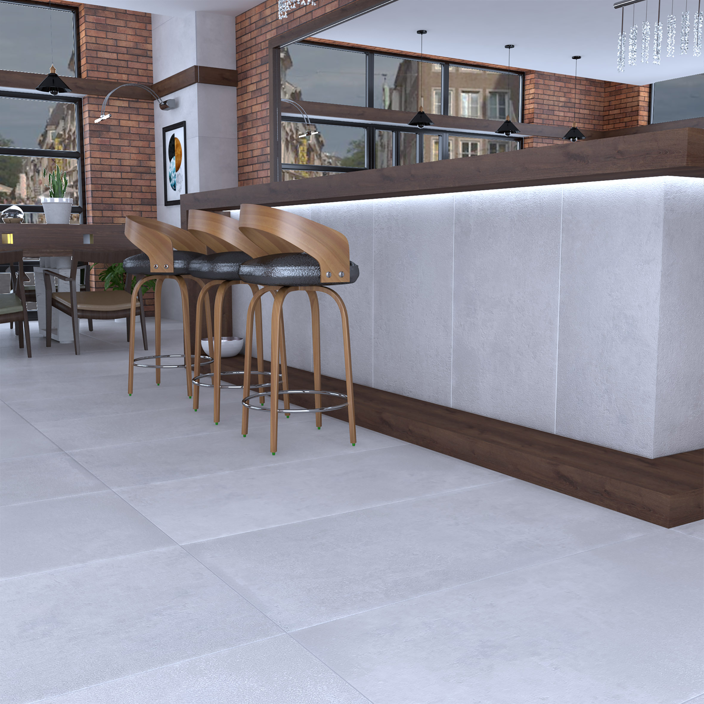 На пол Betonhome Светло-серый 60х120 - фото 16