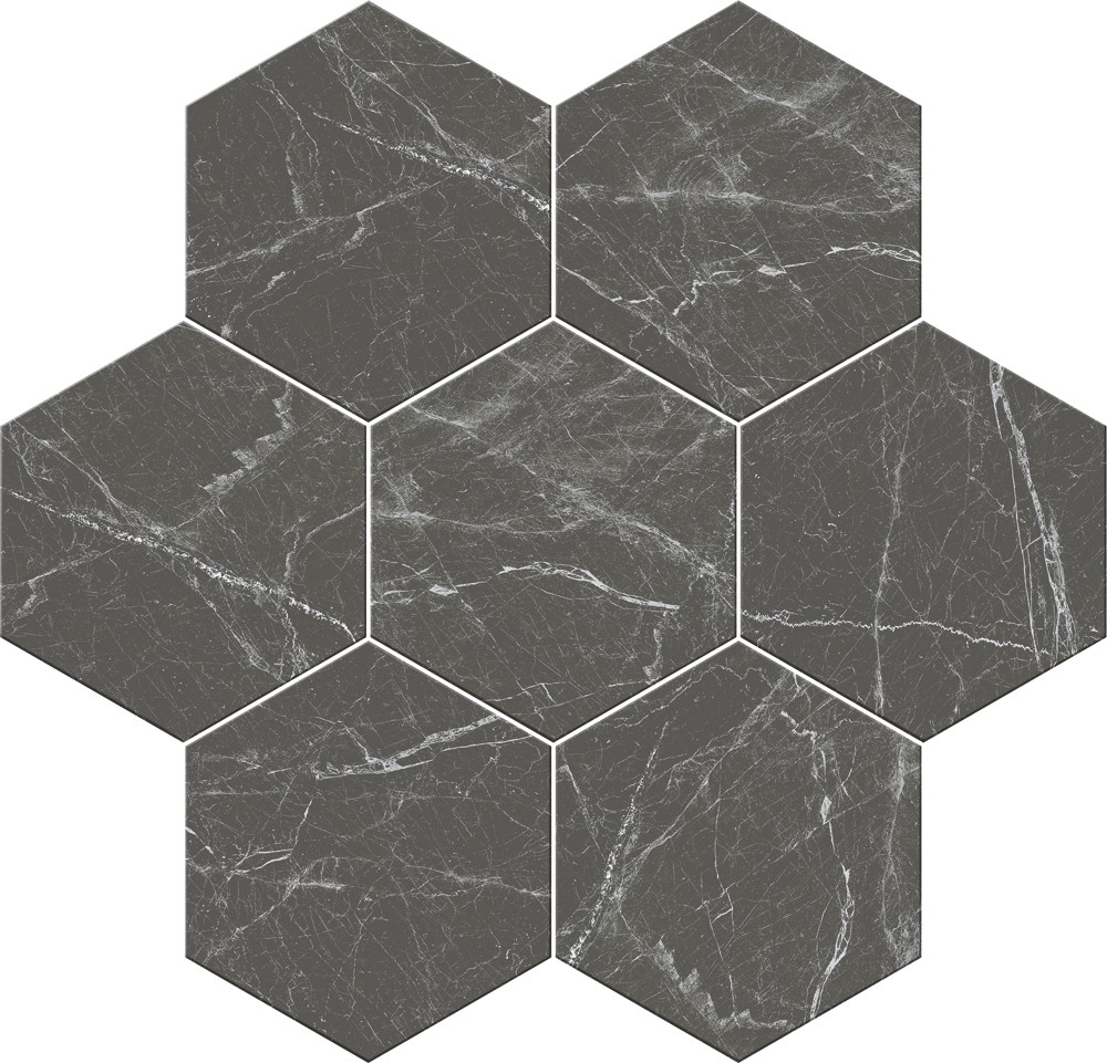 На пол Cosmo Hexa Black - фото 2