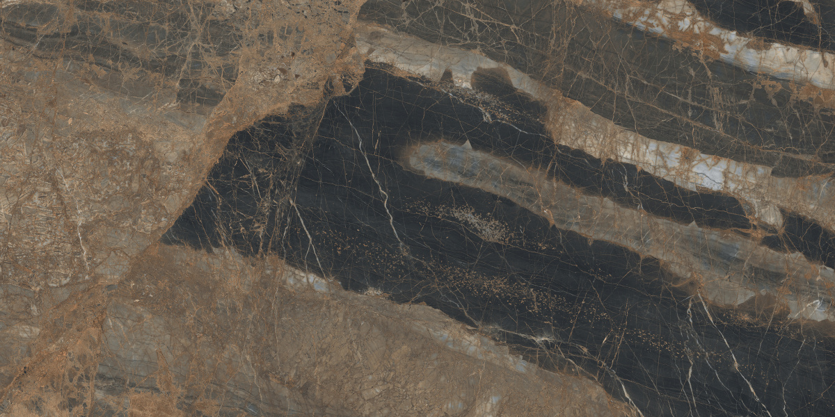 На пол Lunar Marron Коричневый матовый+гл.чернила 80х160 - фото 2