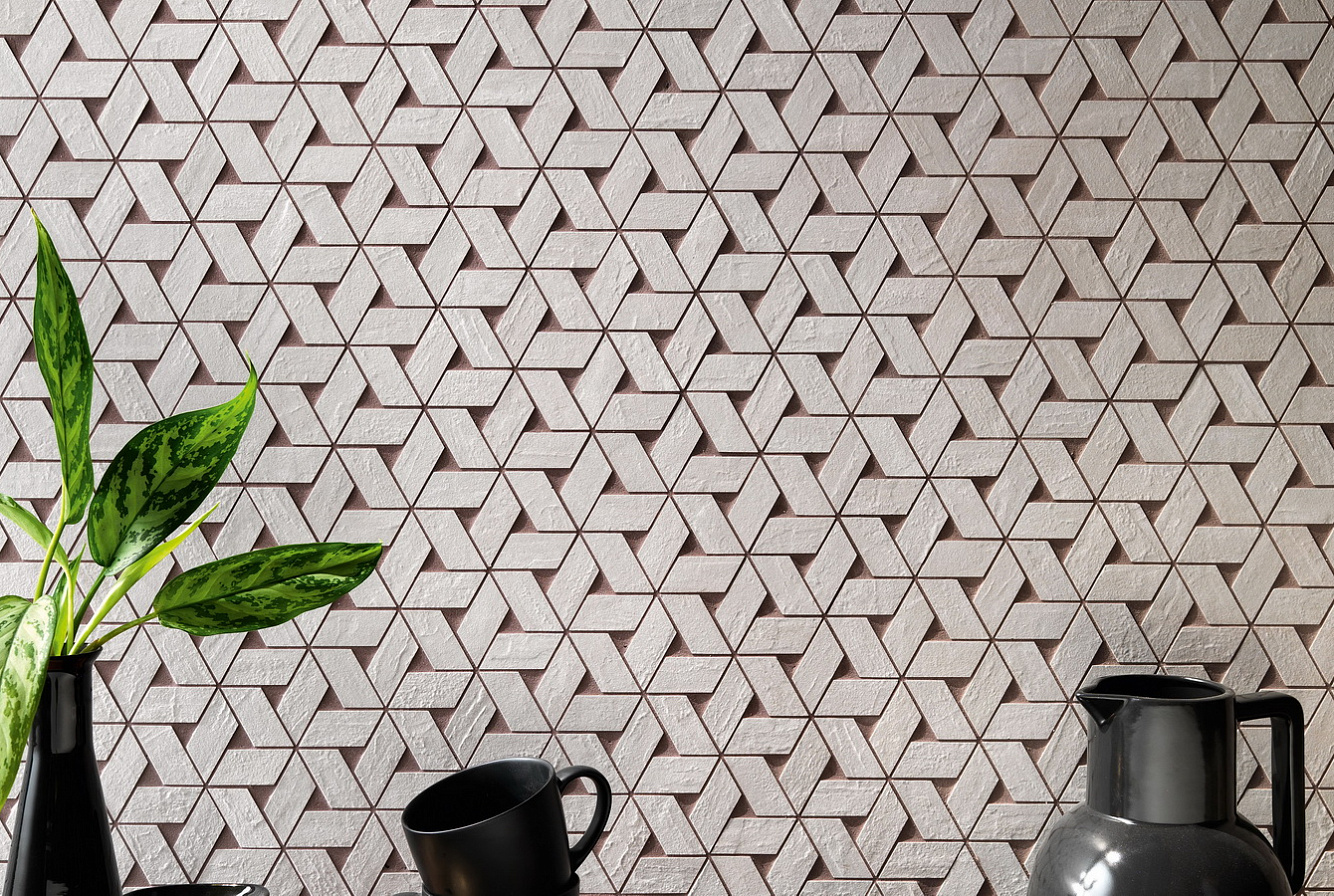 A0Z9 На пол Raw White Mosaico Esagono - фото 16