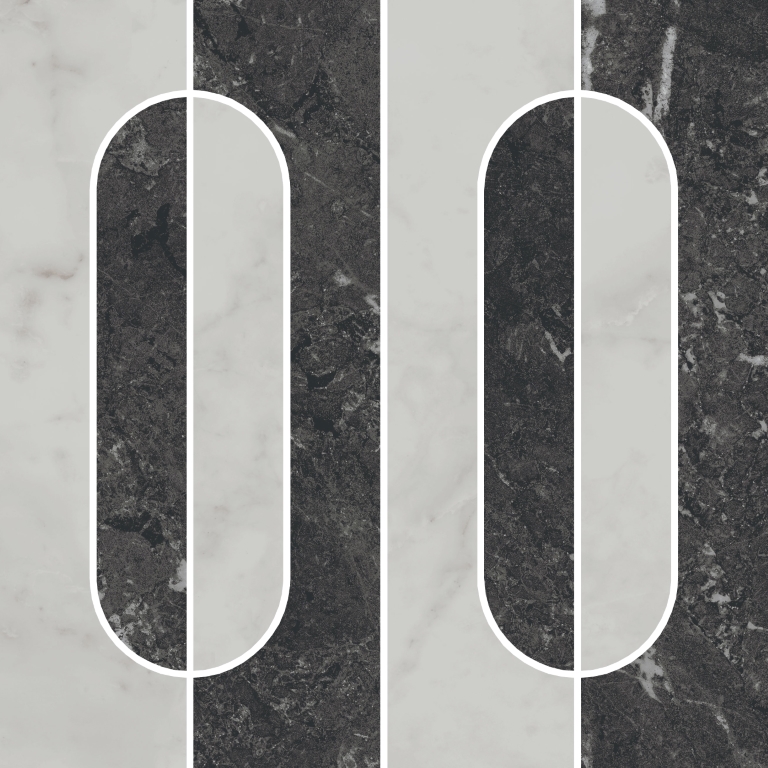 KMD2HID013GR Декор Тубкаль Наборный матовый обрезной 30x30x0.9 - фото 4